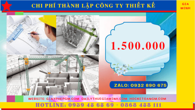 Chi phí thành lập công ty thiết kế xây dựng là bao nhiêu tại Thành Phố Hưng Yên