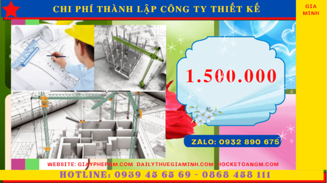 Chi phí thành lập công ty thiết kế xây dựng là bao nhiêu tại Tiền Giang