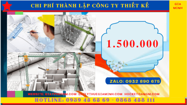 Chi phí thành lập công ty thiết kế xây dựng là bao nhiêu tại Ninh Kiều