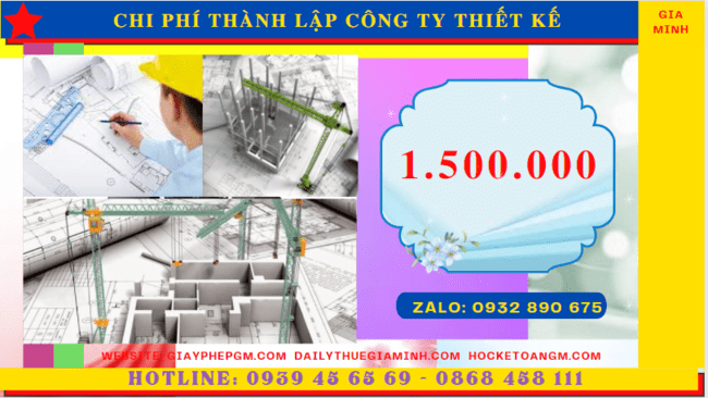 Chi phí thành lập công ty thiết kế xây dựng là bao nhiêu tại TP Hải Phòng 