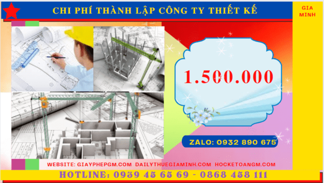 Chi phí thành lập công ty thiết kế xây dựng là bao nhiêu tại TT Huế