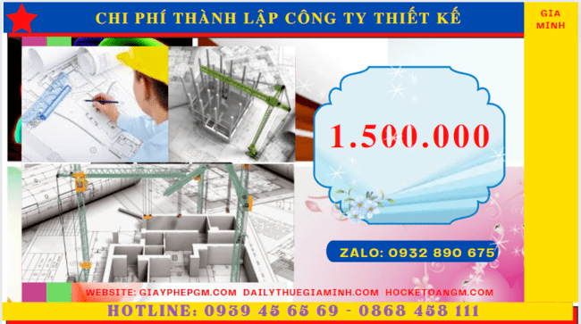 Chi phí thành lập công ty thiết kế xây dựng là bao nhiêu tại Vĩnh Phúc