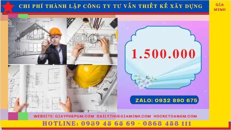 Chi phí thành lập doanh nghiệp tư vấn thiết kế xây dựng tại Bình Thuận