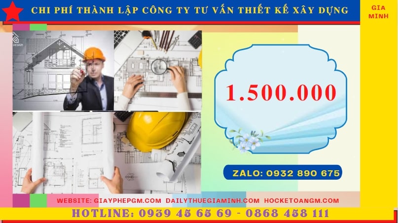 Chi phí thành lập doanh nghiệp tư vấn thiết kế xây dựng tại Gia Lai