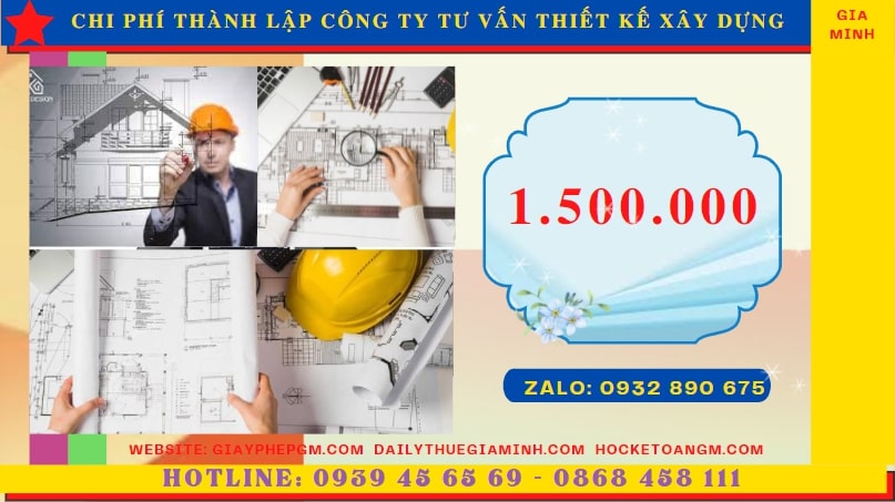 Chi phí thành lập doanh nghiệp tư vấn thiết kế xây dựng tại Nha Trang