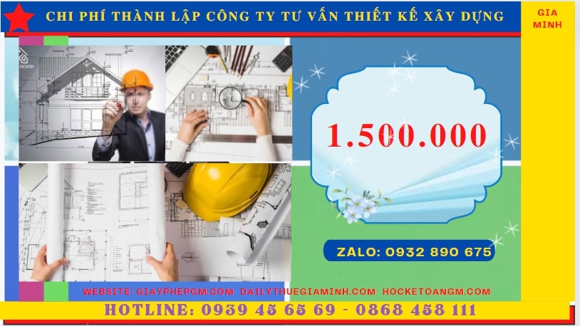 Chi phí thành lập doanh nghiệp tư vấn thiết kế xây dựng tại Thành Phố Đà Nẵng