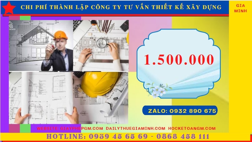 Chi phí thành lập doanh nghiệp tư vấn thiết kế xây dựng tại TP Hải Phòng