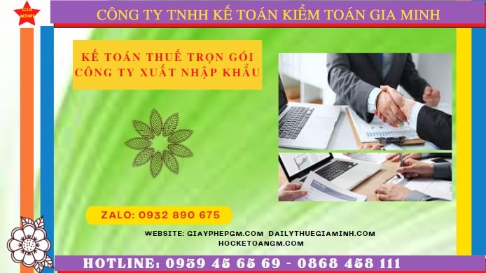 Công ty dịch vụ kế toán xuất nhập khẩu uy tín tại Thái Nguyên