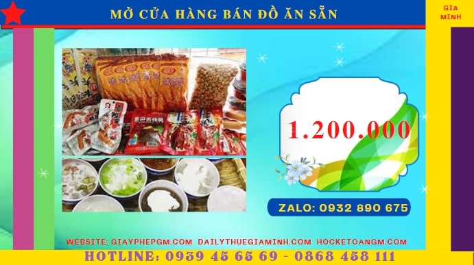 Mở cửa hàng bán đồ ăn sẵn tại bến tre 5 Đăng ký mở cửa hàng bán đồ ăn sẵn tại Bến Tre tốn bao nhiêu tiền