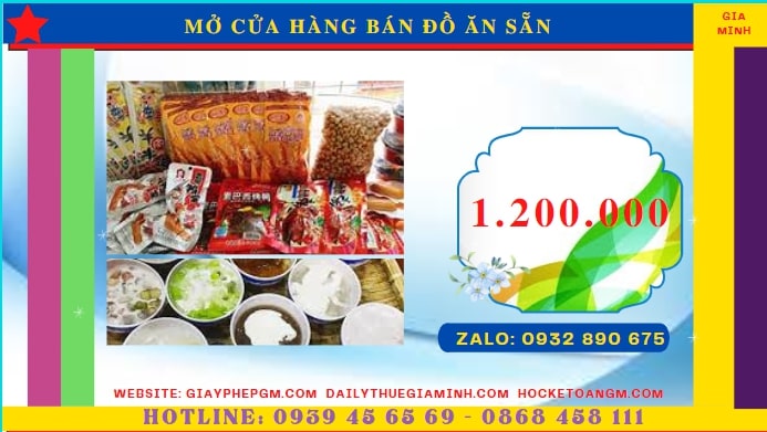 Đăng ký mở cửa hàng bán đồ ăn sẵn tại Hải Phòng tốn bao nhiêu tiền