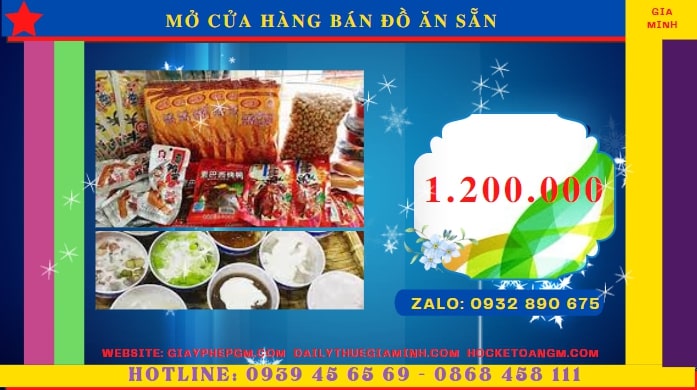 MỞ CỬA HÀNG BÁN ĐỒ ĂN SẴN TẠI QUẢNG TRỊ 5 Đăng ký mở cửa hàng bán đồ ăn sẵn tại Quảng Trị tốn bao nhiêu tiền