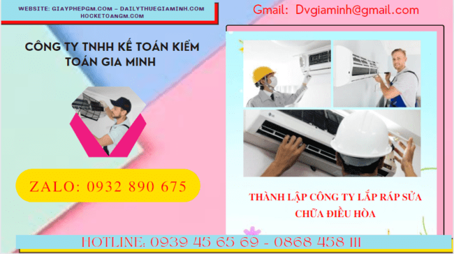 Đăng ký thành lập doanh nghiệp lắp ráp sửa chữa điều hòa tại Bắc Kạn