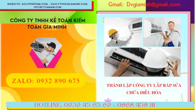 THÀNH LẬP CÔNG TY LẮP RÁP SỬA CHỮA ĐIỀU HÒA TẠI ĐẮK LẮK 6 Đăng ký thành lập doanh nghiệp lắp ráp sửa chữa điều hòa tại Đắk Lắk