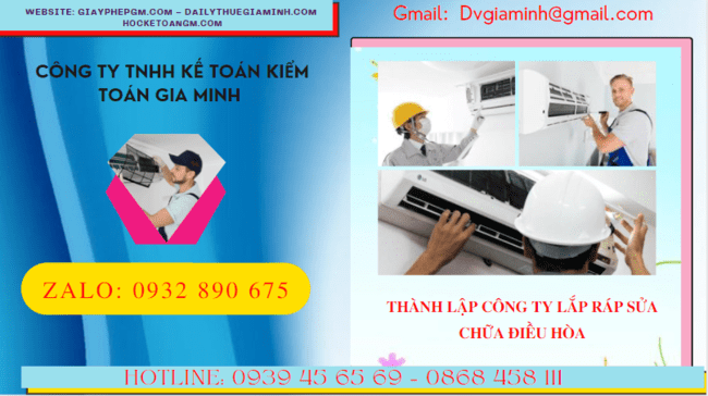 THÀNH LẬP CÔNG TY LẮP RÁP SỬA CHỮA ĐIỀU HÒA TẠI ĐẮK NÔNG 6 Đăng ký thành lập doanh nghiệp lắp ráp sửa chữa điều hòa tại Đắk Nông