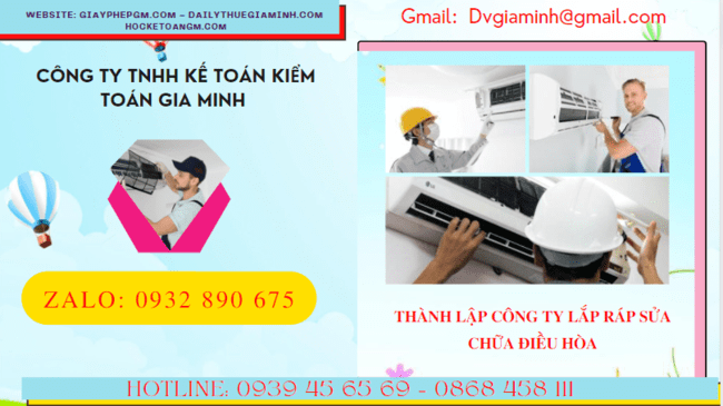 THÀNH LẬP CÔNG TY LẮP RÁP SỬA CHỮA ĐIỀU HÒA TẠI HUẾ 6 Đăng ký thành lập doanh nghiệp lắp ráp sửa chữa điều hòa tại Huế
