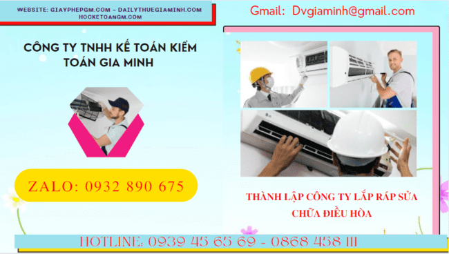 Đăng ký thành lập doanh nghiệp lắp ráp sửa chữa điều hòa tại Ninh Thuận