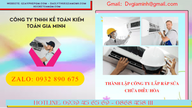 THÀNH LẬP CÔNG TY LẮP RÁP SỬA CHỮA ĐIỀU HÒA TẠI PHÚ YÊN 6 Đăng ký thành lập doanh nghiệp lắp ráp sửa chữa điều hòa tại Phú Yên