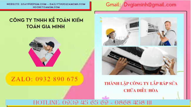 Đăng ký thành lập doanh nghiệp lắp ráp sửa chữa điều hòa tại Tây Ninh