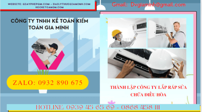 Đăng ký thành lập doanh nghiệp lắp ráp sửa chữa điều hòa tại Thành Phố Đà Nẵng