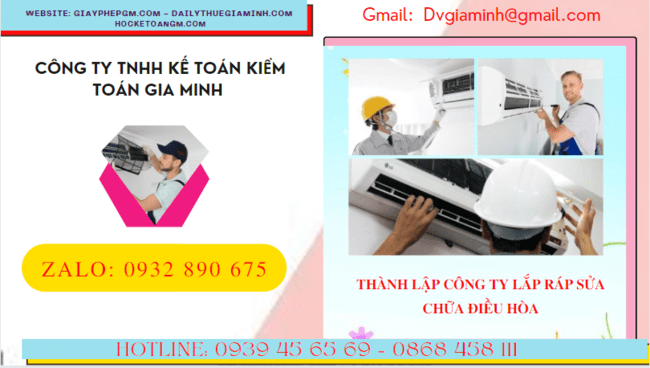 Đăng ký thành lập doanh nghiệp lắp ráp sửa chữa điều hòa tại Thành Phố Hải Phòng