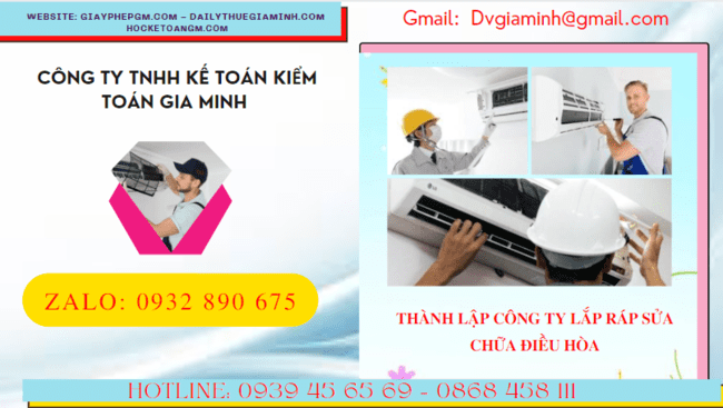 Đăng ký thành lập doanh nghiệp lắp ráp sửa chữa điều hòa tại Thành Phố Thủ Đức