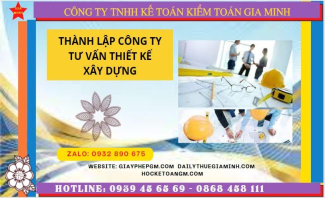 Đăng ký thành lập doanh nghiệp tư vấn thiết kế xây dựng tại Bến Tre