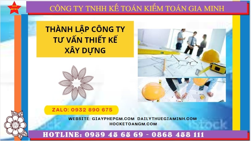 Đăng ký thành lập doanh nghiệp tư vấn thiết kế xây dựng tại Huế
