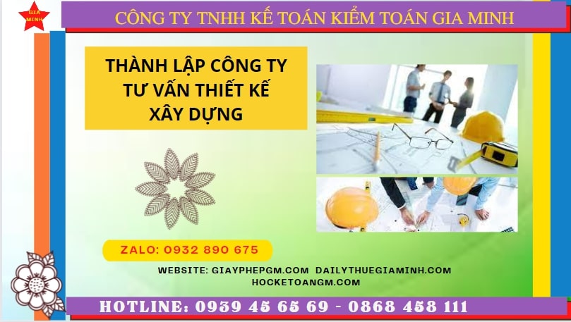 Đăng ký thành lập doanh nghiệp tư vấn thiết kế xây dựng tại Thành Phố Hồ Chí Minh