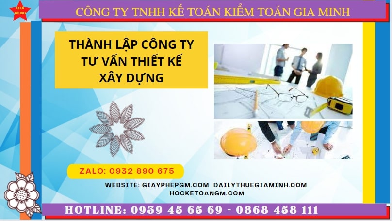 Đăng ký thành lập doanh nghiệp tư vấn thiết kế xây dựng tại tphcm