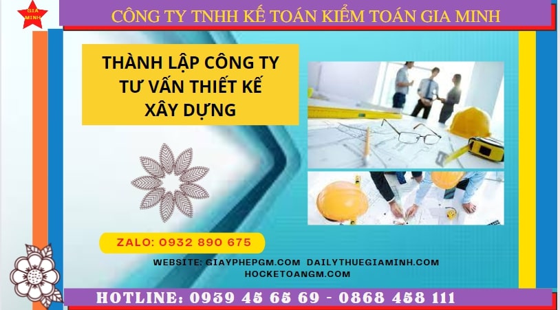 Đăng ký thành lập doanh nghiệp tư vấn thiết kế xây dựng tại Vĩnh Phúc