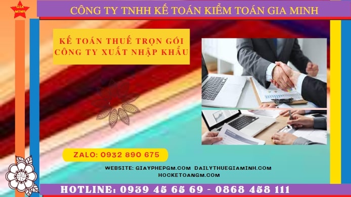 Dịch vụ kế toán công ty xuất nhập khẩu tại Hòa Bình