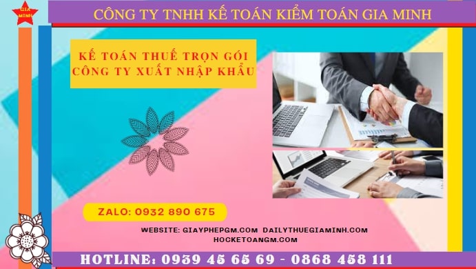 Dịch vụ kế toán công ty xuất nhập khẩu tại Nam Định
