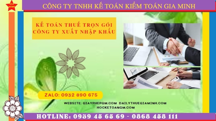 Dịch vụ kế toán công ty xuất nhập khẩu tại Sóc Trăng