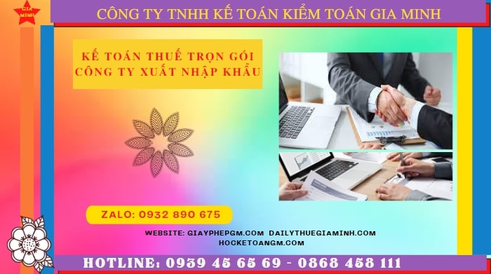 Dịch vụ kế toán công ty xuất nhập khẩu tại Thái Nguyên