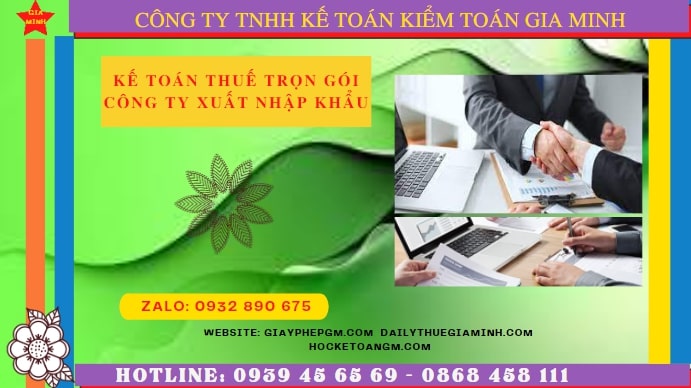Dịch vụ kế toán công ty xuất nhập khẩu tại Thành Phố Hồ Chí Minh