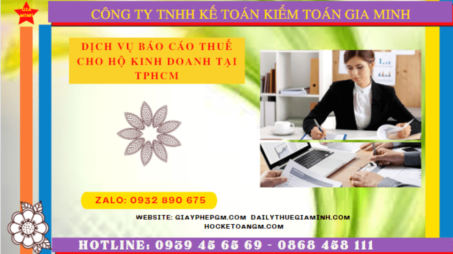 Dịch vụ báo cáo thuế cho hộ kinh doanh tại TP Hồ Chí Minh