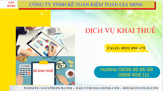 Dịch vụ khai báo thuế trọn gói giá rẻ tại Bình Định