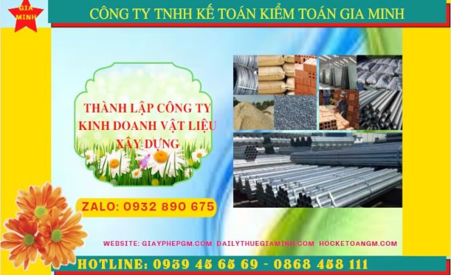 Dịch vụ thành lập công ty buôn bán vật liệu xây dựng tại Đà Nẵng