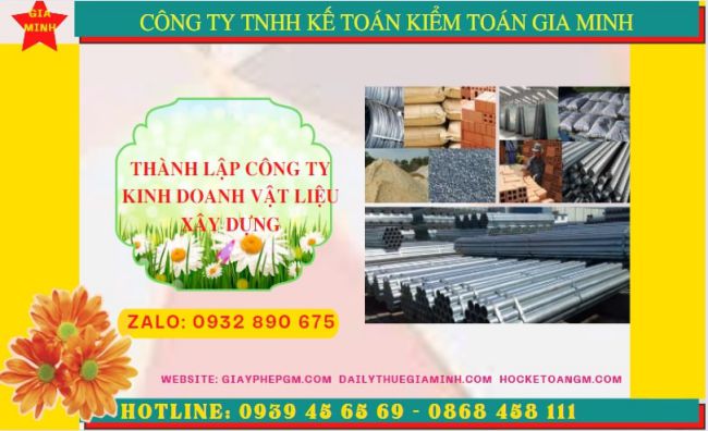 Dịch vụ thành lập công ty buôn bán vật liệu xây dựng tại Đắk Nông