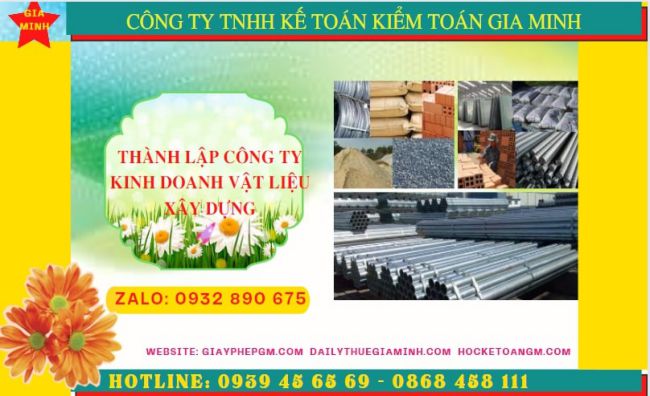 Dịch vụ thành lập công ty buôn bán vật liệu xây dựng tại Gia Lai