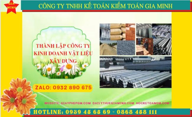 Dịch vụ thành lập công ty buôn bán vật liệu xây dựng tại Hải Phòng
