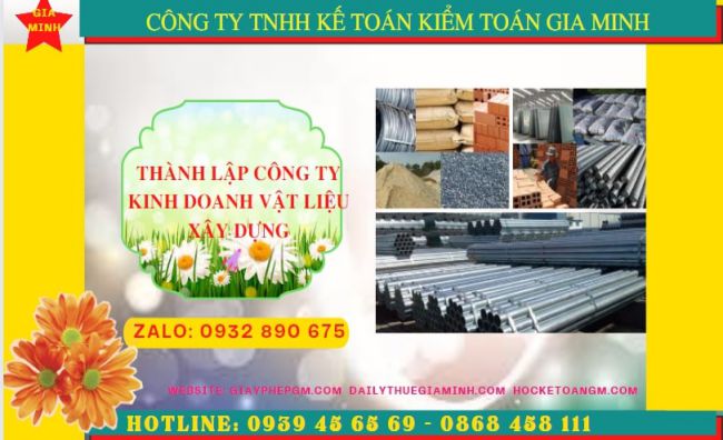 Dịch vụ thành lập công ty buôn bán vật liệu xây dựng tại Hòa Bình
