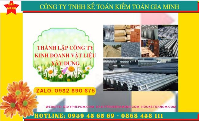 Dịch vụ thành lập công ty buôn bán vật liệu xây dựng tại Hưng Yên