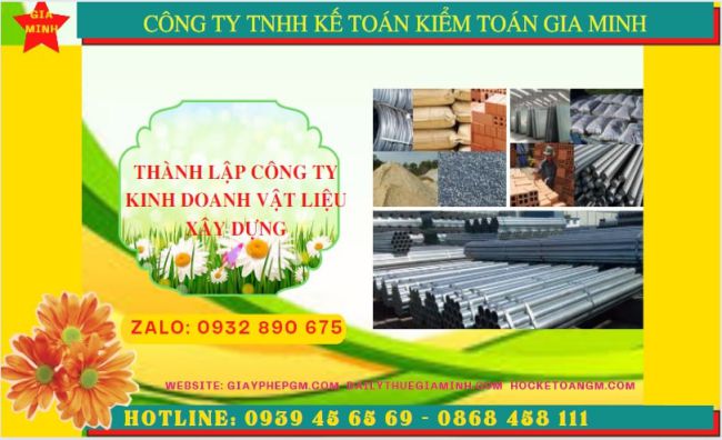Dịch vụ thành lập công ty buôn bán vật liệu xây dựng tại Lâm Đồng
