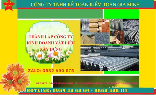 Dịch vụ thành lập công ty buôn bán vật liệu xây dựng tại Lạng Sơn