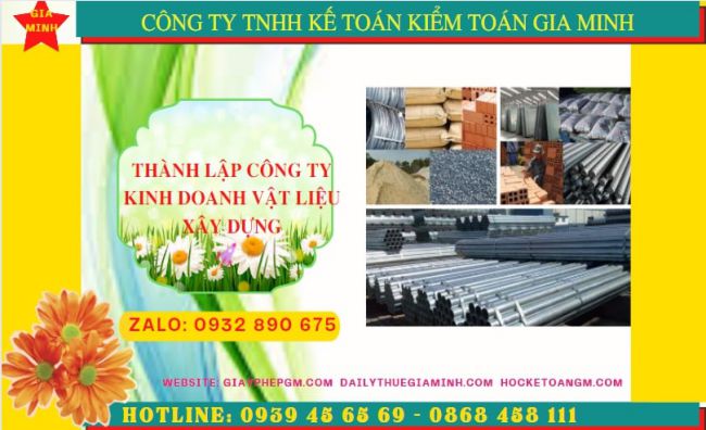 Dịch vụ thành lập công ty buôn bán vật liệu xây dựng tại Nghệ An