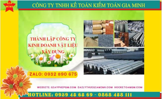 Dịch vụ thành lập công ty buôn bán vật liệu xây dựng tại Phú Quốc