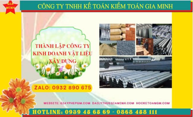 THÀNH LẬP CÔNG TY CHUYÊN KINH DOANH VẬT LIỆU XÂY DỰNG TẠI SÓC TRĂNG 4 Dịch vụ thành lập công ty buôn bán vật liệu xây dựng tại Sóc Trăng