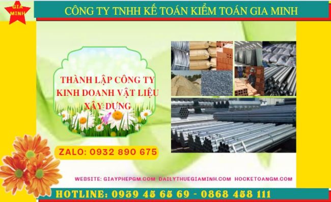 Thành lập công ty chuyên kinh doanh vật liệu xây dựng tại thái bình 4 Thành lập công ty chuyên kinh doanh vật liệu xây dựng tại thái bình