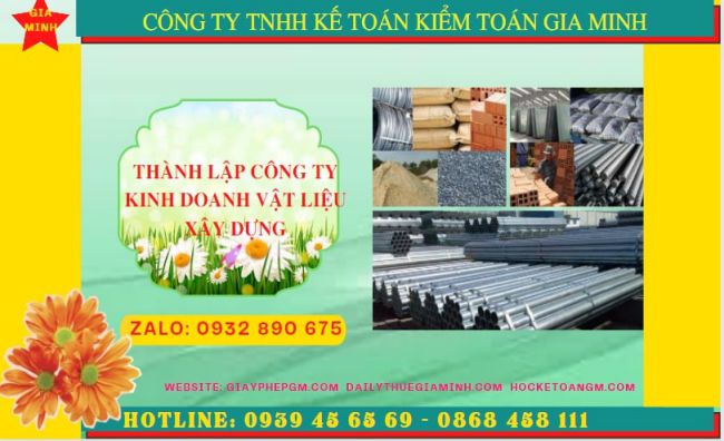 Dịch vụ thành lập công ty buôn bán vật liệu xây dựng tại Thành Phố Hải Phòng